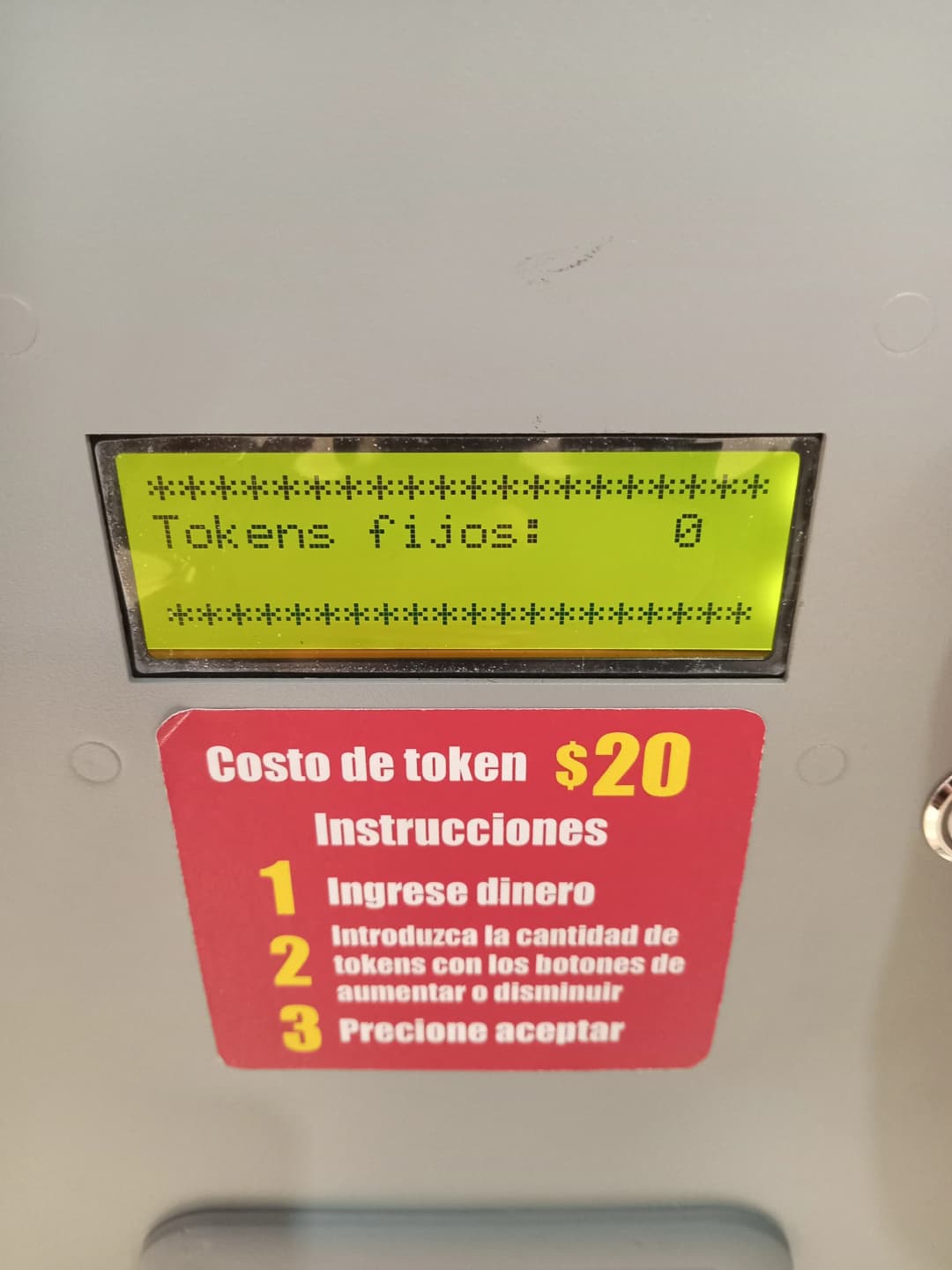 Menu de programación