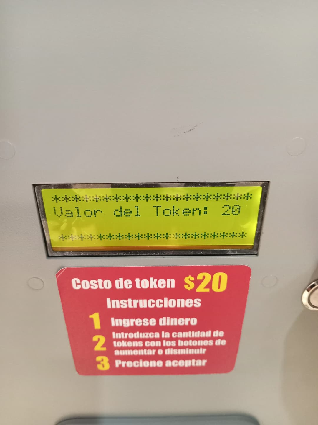 Menu de programación