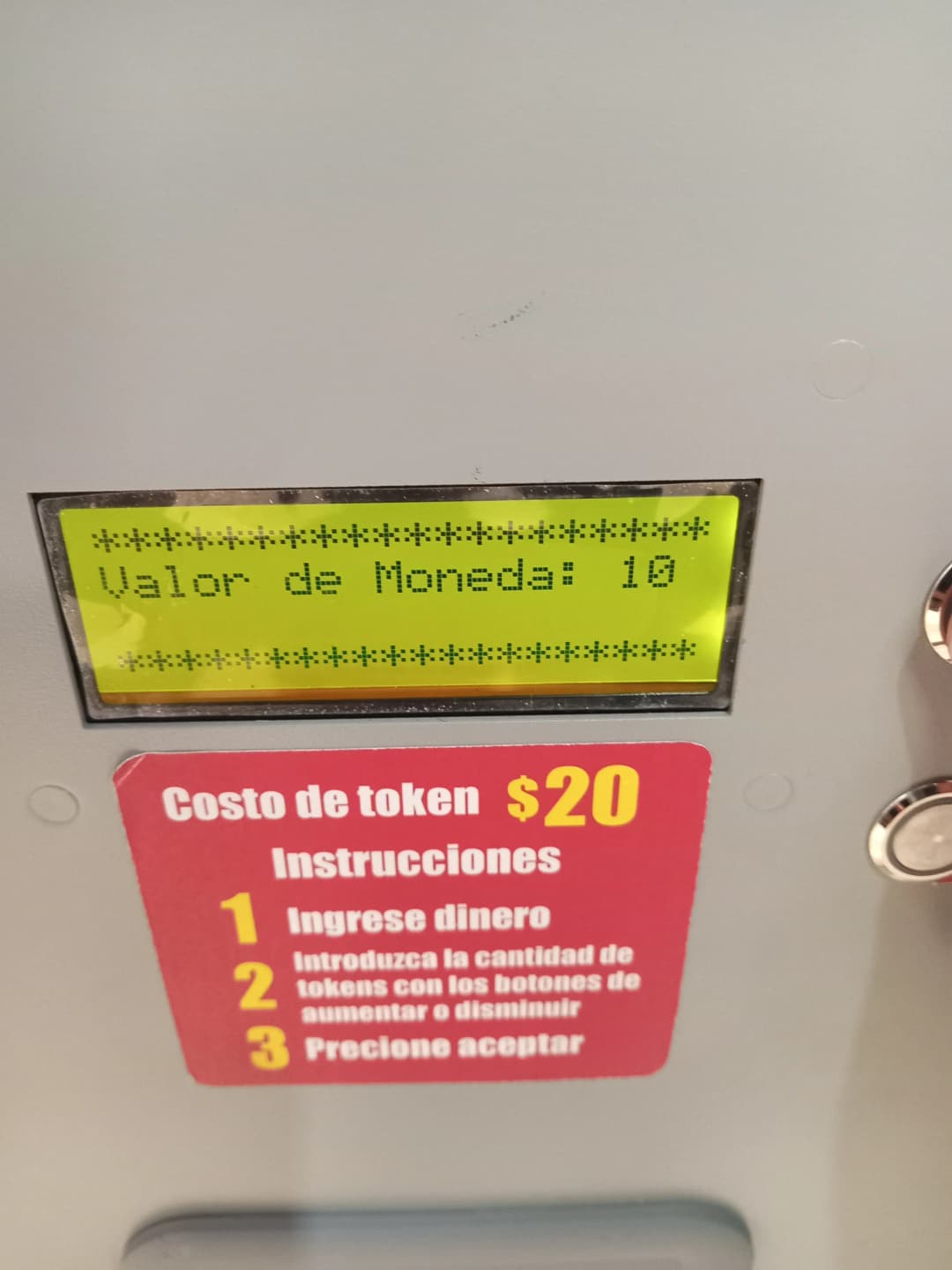 Menu de programación